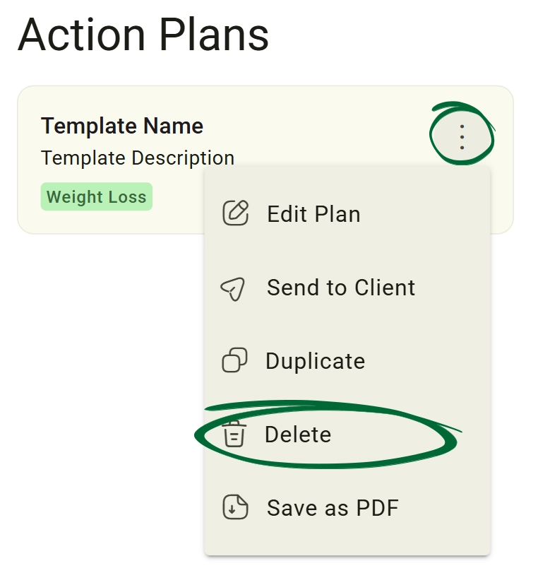 Click “Delete” screenshot